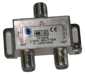 SPLITER 2WAY 5-2450MHz POWER PASS