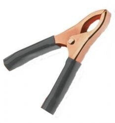75 mm - 50A Crocodile Clip, Non-insulated - Black