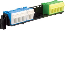 Wspornik z zaciskami PE/N QuickConnect do rozdzielnic 2-rzędowych VZ462