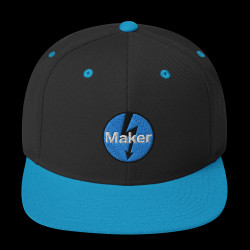 Maker: Zap Blue Tone Embroidered Baseball Cap