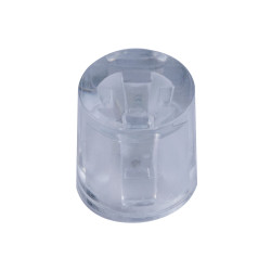 R-TECH 780389 Control Knob Button for PCB Mount Switches with Transparent Finish