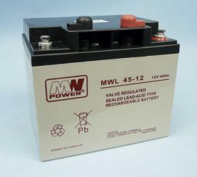 12V/45Ah 197x165x170 MWL AKUMU.AGM