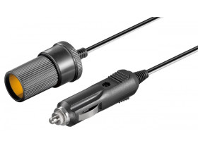 Przedłużenie zapalniczki samochodowej, 12 V, 2,0 m z 2,5...