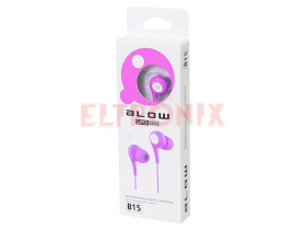 SŁUCHAWKI B15 BLOW WJ3.5 PINK DOUSZNE Z MIKROFONEM 1.2M