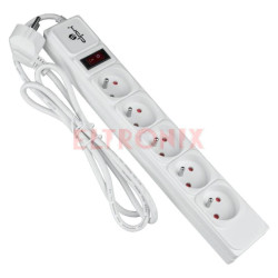 LISTWA ZASILAJĄCA FMP5150 5.0M 5 GNIAZD BIAŁA