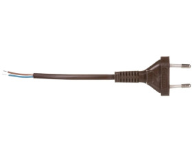 Przewód przyłączeniowy bez wyłącznika 190cm brązowy SP-190/2X0,5/-BRA YNS10000434