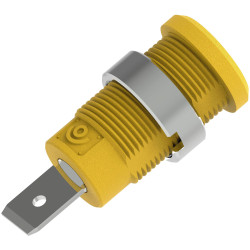 Electro PJP 3266-C-CD1-J Safety Jack Socket Yellow 4mm 1000V CATIII 36A