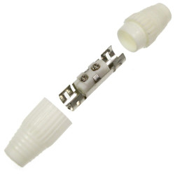 Łącznik antenowy gn-gn plastik Biały, TV