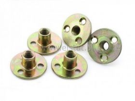 Nakrętka kontrująca M6 z kołnierzem - 3-otworowa