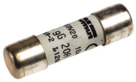 Bezpiecznik 20A 10 x 38mmFF 500 V dc, 690V ac MersenIEC 60269-4