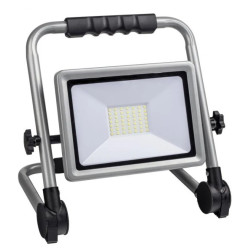 Oprawa przenośna Flexi 50W LED, 4000lm, 4000K, 1,5m guma, składany stojak, srebrna / 47994