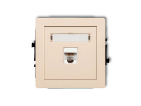DECO Gniazdo komputerowe RJ45 kat.5e 8-stykowy beżowy 1DGK-1 KARLIK
