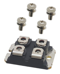 MOSFET N-kanałowy 90 A SOT-227 600 V Montaż na śrubie Pojedynczy 1,5 kW 56 miliomów