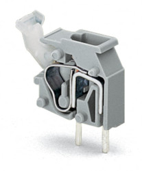 Złącze PCB 1 -pinowe raster 5/5.08mm 2 -rzędowe Przewlekany Męski WAGO