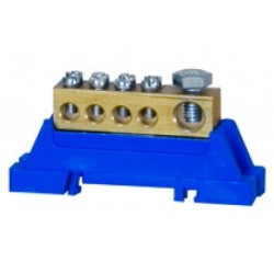 Zacisk ochronny 1x25mm2, 4x10mm2 - niebieski F-ELE