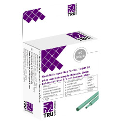 TruComponents 30404 Heatshrink adhesive Grn 4.80mm 1.60mm 2:1 30 pc(s)