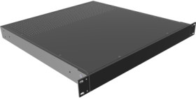 Aluminum enclosure, (L x W x H) 44 x 422 x 457 mm, black (RAL 9005), IP20, RM1U1918VBK