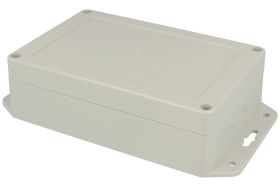 Obudowa; uniwersalna; ZP150.100.45UJH TM; ABS; 100mm; 150mm; 45mm; IP65; jasnoszary; uchwyty montażowe; z tulejkami mosiężnymi;