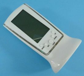 ZEGAR LCD BLUE 3x1,5V BUDZIK+TEMP.