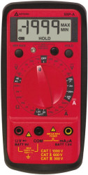 Multimetr przenośny Prąd przemienny, napięcie przemienne, test baterii, ciągłość obwodu, prąd stały, napięcie stałe,