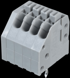 250-404 Terminal strip with operating push buttons, RM 2.5 mm, 4A, 4-pin