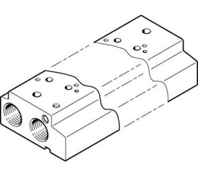 Płyta przyłączeniowa modułowa 6-drogowa G 1/8 Festo
