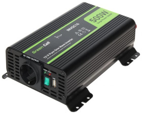 Przetwornica samochodowa 12V na 230V 500W/1000W INVGC16-GC Green Cell