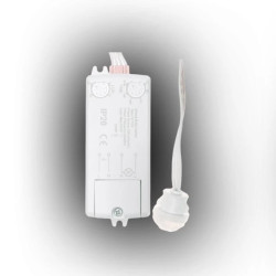 Czujnik ruchu na podczerwień 500W/200W podtynkowy IP20 zasięg ściana 8m sufit 6m CR-PIR1/KM/BIAŁY