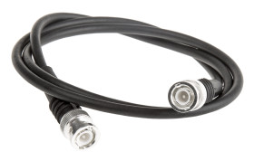 Kabel koncentryczny złącze A BNC złacze B BNC długość 1m typ kabla RG58 Z zakończeniem