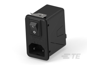 Filtr wejściowy złącza IEC1 3A TE Connectivity Zatrzask 5 x 20mm