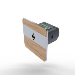 Laserowy czujnik odległości 9-27V DC (schodowy czujnik ruchu) montaż w puszce fi32 kolor dąb satyna DRL-12-80