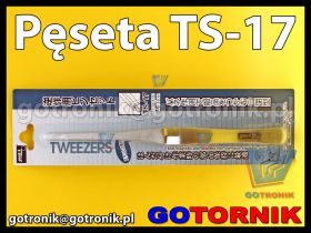 Pęseta TS-17 pincenta antymagnetyczna ODWROTNA