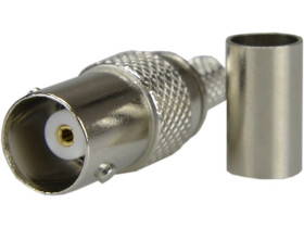 Gniazdo koncentryczne BNC 75ohm zaciskane na przewód RG59