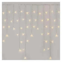 Oświetlenie świątecz. sople 300LED 5m ciepła biel, przeź. przew.,8 programów, timer, pilot D4CW02