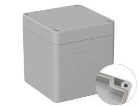 Obudowa ogólnego użytku ekranowana Szary IP66 Silikon, 80 x 82 x 85mm, RS PRO 5U2