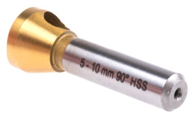 Wiertło RS PRO śr.trzpienia: 8 mm śr. głowicy: 10mm kąt: 90° dł. trzpienia: 30.5mm dł. całkowita: 48 mm HSS