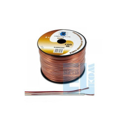 KABEL GŁOŚNIKOWY ZASILAJĄCY CCA 2x1mm 1mb PRZEZROCZYSTY