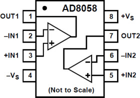Low Cost, Dual, High Performance Voltage Feedback, 325 MHz Amplifier