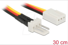 85753 Fan Power Cable 3 pin male to 3 pin female 30 cm