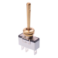 637H/2 APEM (On)-Off-(On) Momentary 12mm Toggle Switch SPDT 15A