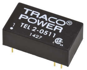 Przetwornica DC-DC, 2W, Uwe 4,5 → 9 V DC, Uwy 5V dc, Iwy 400mA, TRACOPOWER