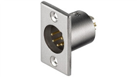 Wtyk Mikrofonowy Wbudowywany, 5 Pin - Styki 5 Pin