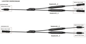 Rozgałęźnik Y-splitter FFM, z bezpiecznikiem o mocy 20A z MC4 EVO2