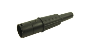 Złącze XLR 3 -pinowe Montaż na kablu XLR Żeński Czarny