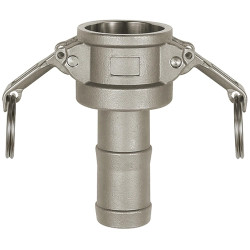 Kamlok quick coupling socket, 16 bar, stainless steel, for plug, 108103