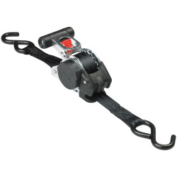 Master Lock 3238EURDAT Retractable Ratchet Tie-Down S-Hook 3m 2 Piece