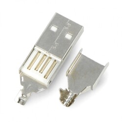 Wtyk USB typu A - na przewód