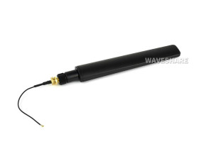 Waveshare 5G High Gain Omni Antenna, 5G/4G/3G/2G Compatible, SMA To IPEX-4 Connector