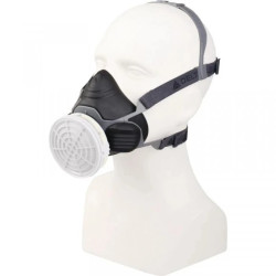 Półmaska wykonana z trzech tworzyw przeznaczona do użytkowania z jednym pochłaniaczem m6000 sprzedawanym osobno kolor niebieski