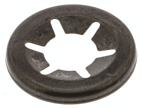 Nakrętka wciskowa, Emaliowane, Stalowe, Otwarte, do śr. wału: 5mm, śr zewn: 11.4mm